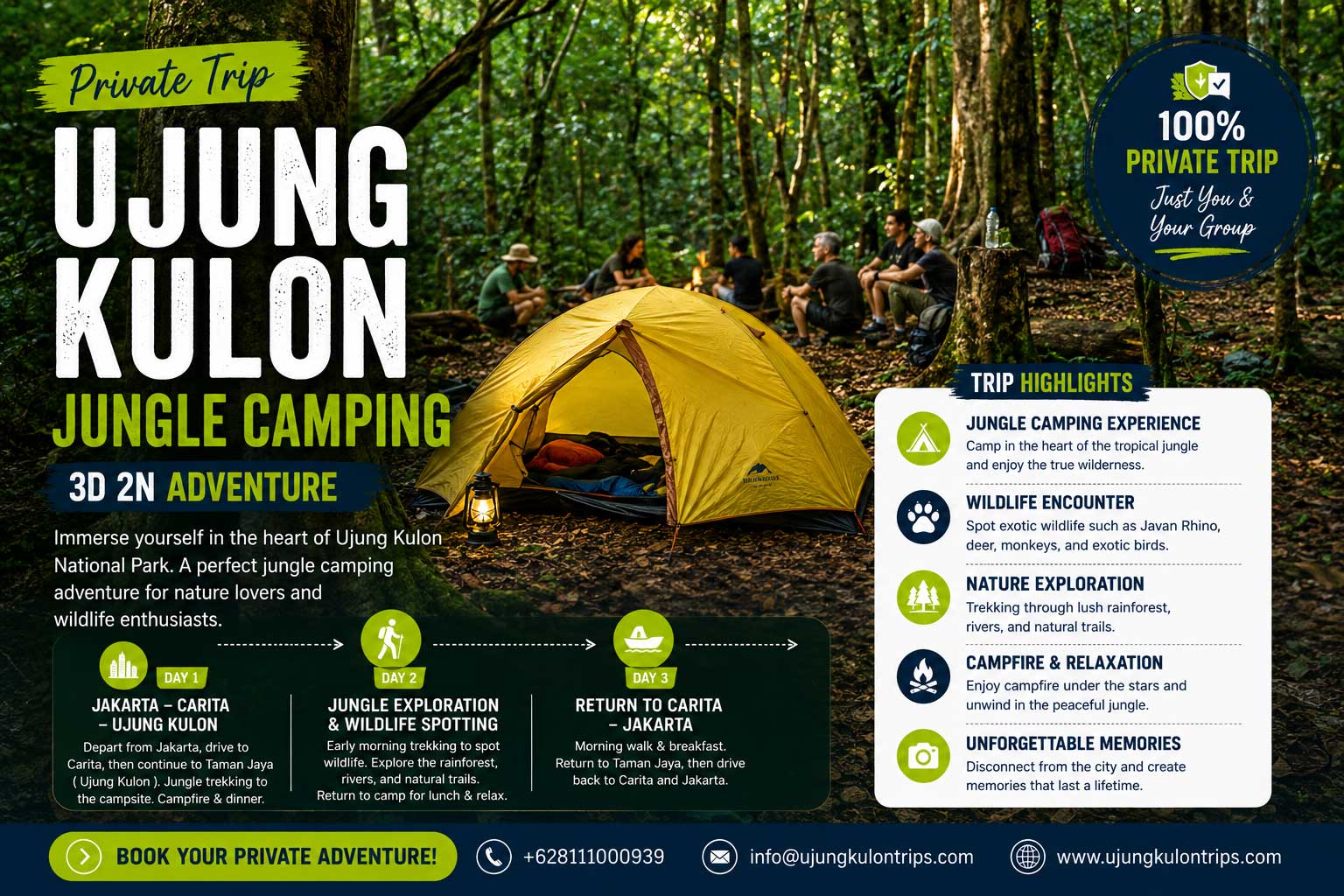 Ujung Kulon Jungle Camping 3 Days 2 Nights